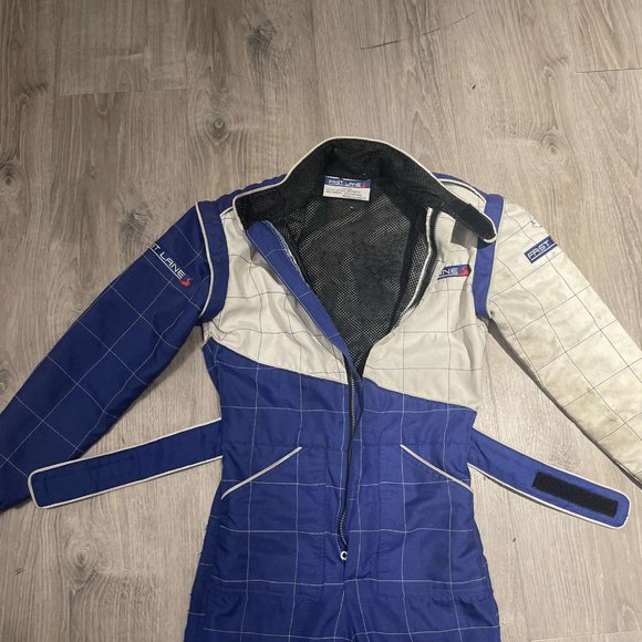 Small blue and white racing suit women youth fireproof - Picture 2 of 4